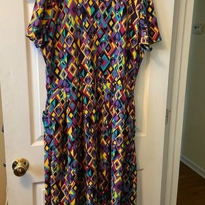 Disney LULAROE Maleficent Print DRESS ~ Size 3XL